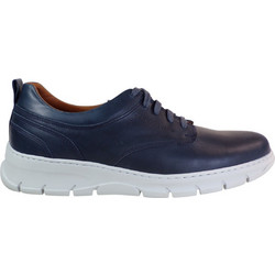 Commanchero Ανδρικά Σκαρπίνια Derby Δερμάτινα Navy Μπλε 72409-827