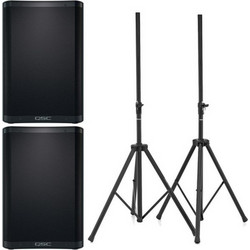 Qsc CB10 Stereo Stand Bundle
