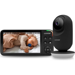 Luvion Supreme Connect 3 Ενδοεπικοινωνία Μωρού με Κάμερα & Οθόνη 5" και Αμφίδρομη Ομιλία Black