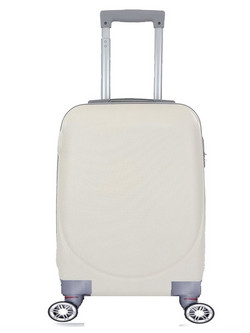 Ormi PS219-18 Βαλίτσα Καμπίνας 55x35x20cm με 4 Ρόδες Λευκή