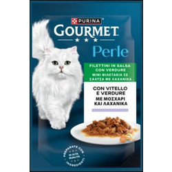 Purina Gourmet Perle with Beef & Vegetables in Gravy 6x85gr