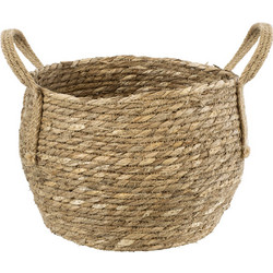 Globostar Paros Κασπώ Καλάθι Δαπέδου Μπεζ 24x19cm 20276