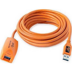 Tether CU3017 Καλώδιο USB-A Male 3.0 to USB-A Female 5m Orange