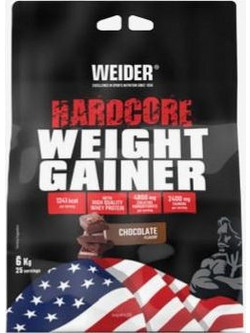 Weider Hardcore Weight Gainer Chocolate Πρωτεΐνη Όγκου 6kg