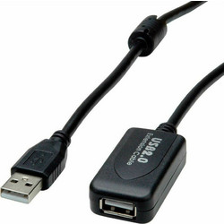 Value S3115-10 Καλώδιο USB-A Male 3.0 to USB-A Female 10m Black