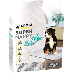 Croci Spa Super Nappy Nonslip Επιδαπέδιες Πάνες Σκύλου 84x57cm 10τμχ