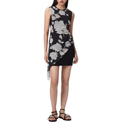 AllSaints Mini Φόρεμα για Γάμο / Βάπτιση Floral Μαύρο W134DE
