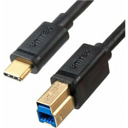 Unitek C14096BK-2M Καλώδιο USB-B Male 2.0 to USB-C Male 2m Black
