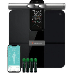 Welland FI2419LB Smart Ζυγαριά με Λιπομέτρηση & Bluetooth Black