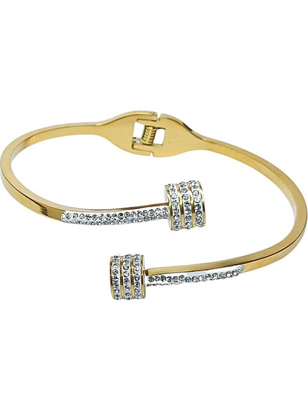 RO Accessories Γυναικείο Βραχιόλι Χειροπέδα Ασημί BR218
