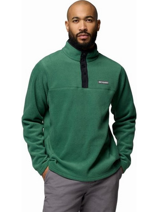 Columbia Steens Mountain Half Snap II Ανδρικό Αθλητικό Φούτερ Πράσινο 2097721-375