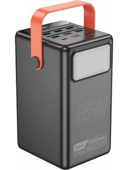 Hoco DB03 Power Bank 100000mAh 65W με 6 Θύρες USB-A & 2 Θύρες USB-C Quick Charge 3.0 & Power Delivery Black