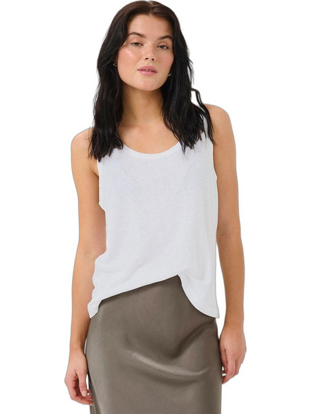My Essential Wardrobe Γυναικείο Καλοκαιρινό Top Λινό Λευκό 10704763