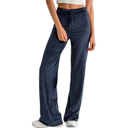 BodyTalk Velour Plush Jazz Γυναικείο Παντελόνι Φόρμας Βελουτέ Μπλε