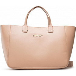 Tommy Hilfiger Γυναικεία Τσάντα Χειρός από Δερματίνη Nude AW0AW11348