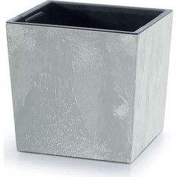 Iliadis Urbi Square Low Beton Effect Κασπώ Δαπέδου Εξωτερικού Χώρου Πλαστικό Γκρι 30x30x29.5cm 456935