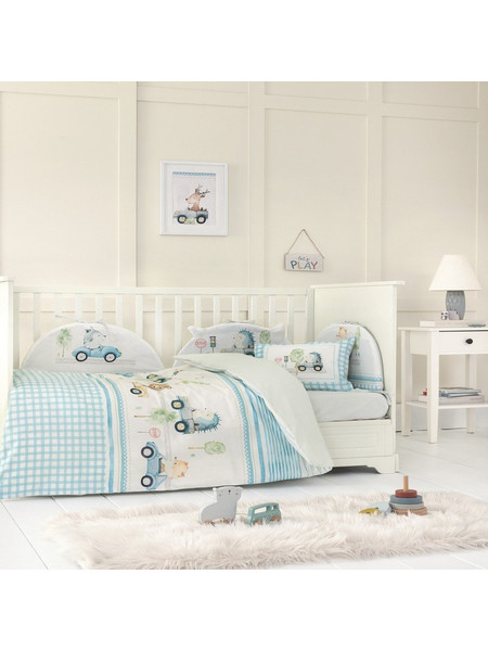 Nima Little Drivers Πάντα Κούνιας Γαλάζιο Λευκό 37770 40x200cm