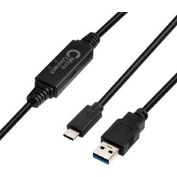 Microconnect USB3.1CA5AMP USB-A to USB-C 5m Black