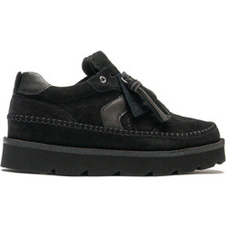 Clarks Meare Γυναικεία Sneakers Flatforms Μαύρα 26328099