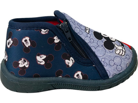 Disney Mickey Mouse Ανατομικές Χειμερινές Παιδικές Παντόφλες Μποτάκια για Αγόρι Navy Μπλε MK005833