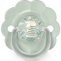 Suavinex Wonderland Sx Pro Physiological Bunny Ορθοδοντική Πιπίλα Σιλικόνης 0-6m Πράσινο Mint