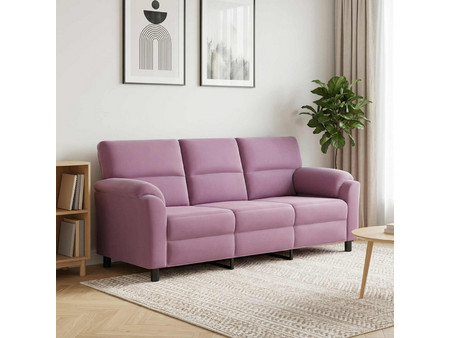 vidaXL Τριθέσιος Καναπές Βελούδινος Μωβ 214x85x93cm 42040862