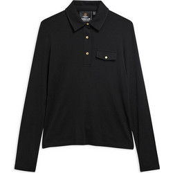 Barbour Γυναικεία Μπλούζα Polo Μακρυμάνικη Μαύρη LML0949-BK11