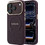Guess Saffiano Peony Ring Magsafe Back Cover Burgundy (iPhone 18 Pro Max / 17 Pro Max)