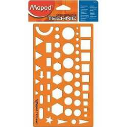 Maped Στένσιλ Σχήματα 13x22.5cm 922410
