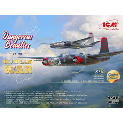 ICM Dangerous Beauties of The Korean War Συναρμολογούμενο Ξύλινο Μοντέλο Αεροπλάνου 1:48