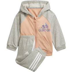 Adidas Βρεφικό Σετ Φόρμας Χειμωνιάτικο Γκρι Σομόν H28831