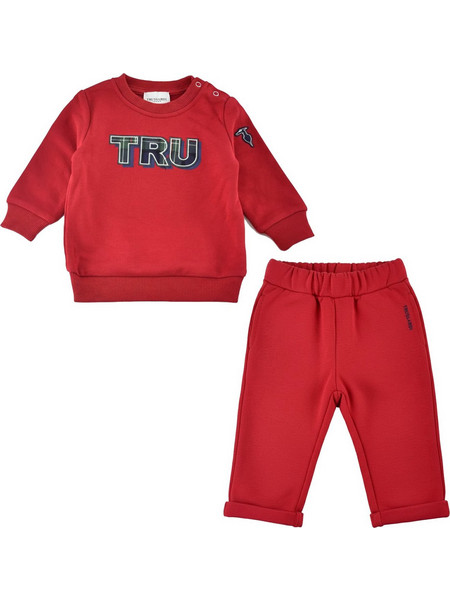 Trussardi Βρεφικό Σετ Φόρμας Χειμωνιάτικο Κόκκινο TIA25031CF