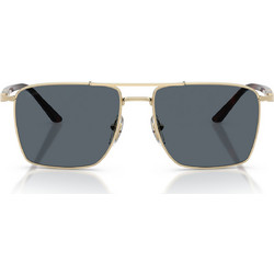 Persol PO1031S 1076R5 Ανδρικά Γυαλιά Ηλίου Τετράγωνα Μεταλλικά Χρυσά με Μαύρο Φακό