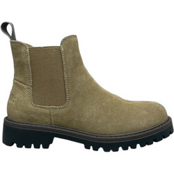 D.Franklin Γυναικεία Μποτάκια Chelsea Suede Χακί DFSH433007