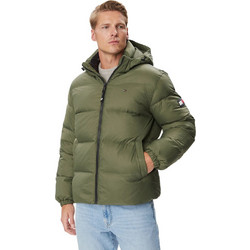 Tommy Jeans Ανδρικό Μπουφάν Χειμωνιάτικο Puffer Χακί DM0DM19786-M04
