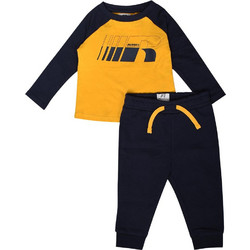 Russell Athletic Βρεφικό Σετ Φόρμας για Αγόρι Χειμωνιάτικο Navy Μπλε Κίτρινο RSL0364-374