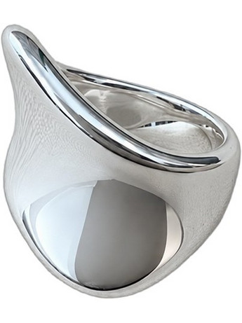 Blingbox The Dume Riol Γυναικείο Δαχτυλίδι από Ατσάλι Ασημί
