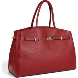 Passaggio Leather Γυναικεία Τσάντα Χειρός Δερμάτινη Κόκκινη 5089-KR-09