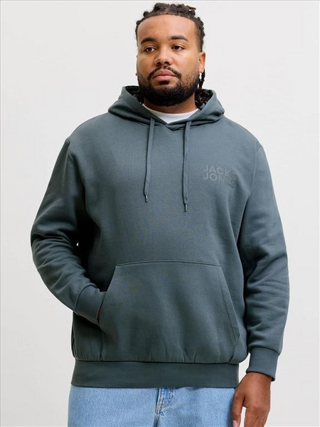 Jack & Jones Ανδρικό Φούτερ με Κουκούλα & Τσέπες Πετρόλ 12163777