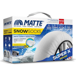 Matte Super-X Series XX-Large Αντιολισθητικές Χιονοκουβέρτες για Επιβατικό 2τμχ