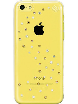 Bling MY Thing Polycarbonate Back Cover Milky Way Clear with Angel (iPhone 5c)