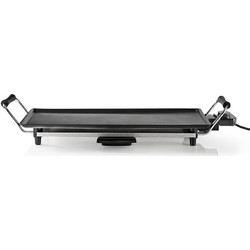 Nedis FCTE110EBK50 Ηλεκτρική Ψησταριά Πλάκας 2000W με Ρυθμιζόμενο Θερμοστάτη 47.5x26.5cm