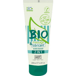 Hot Bio 2 In 1 Massage & Λιπαντικό Gel Κόλπου Πρωκτού & Μασάζ 200ml