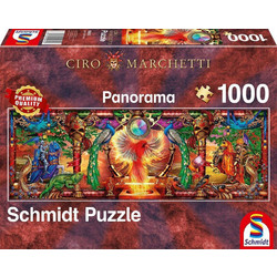 Puzzle Schmidt Panorama Στο βασίλειο της φωτιάς 1000 Κομμάτια