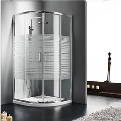 Καμπίνα Ντουσιέρας 1/4 Κύκλου Starlet Quadrant QS80S-100 80x80cm Stripes