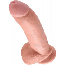 Pipedream King Cock 9" Ρεαλιστικό Dildo με Βεντούζα & Όρχεις 23cm Flesh