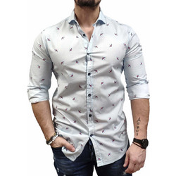 Stefan Ανδρικό Πουκάμισο Βαμβακερό Μακρυμάνικο Slim Fit Άσπρο 9046-S/S20