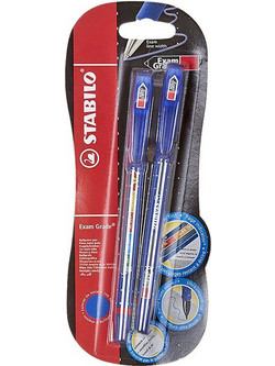 Stabilo 588 EXAM Σετ Στυλό Διαρκείας 0.7mm Μπλε