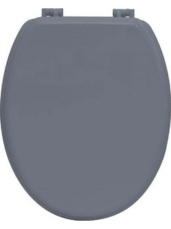 AriaTrade Καπάκι Λεκάνης Οβάλ Πλαστικό Γκρι 45.6x37.2cm 4101180