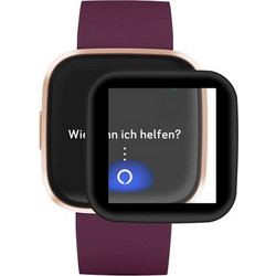 HAT PRINCE Full Tempered Glass TPU Edge Fitbit Versa 2 - Black